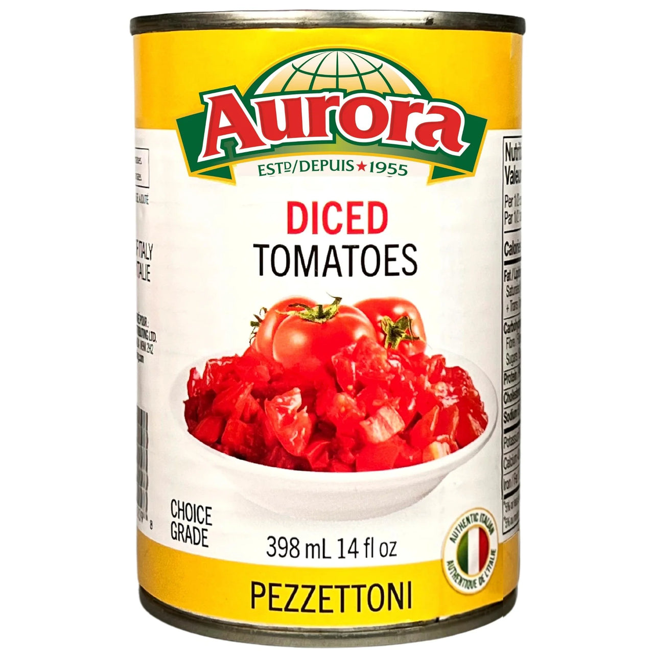 Aurora Diced Tomatoes 398ml - Case of 12