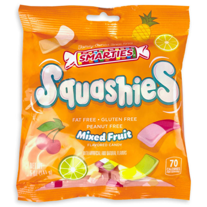 Smarties Squashies Mixed Fruit Peg Bag 5oz - Case of 12