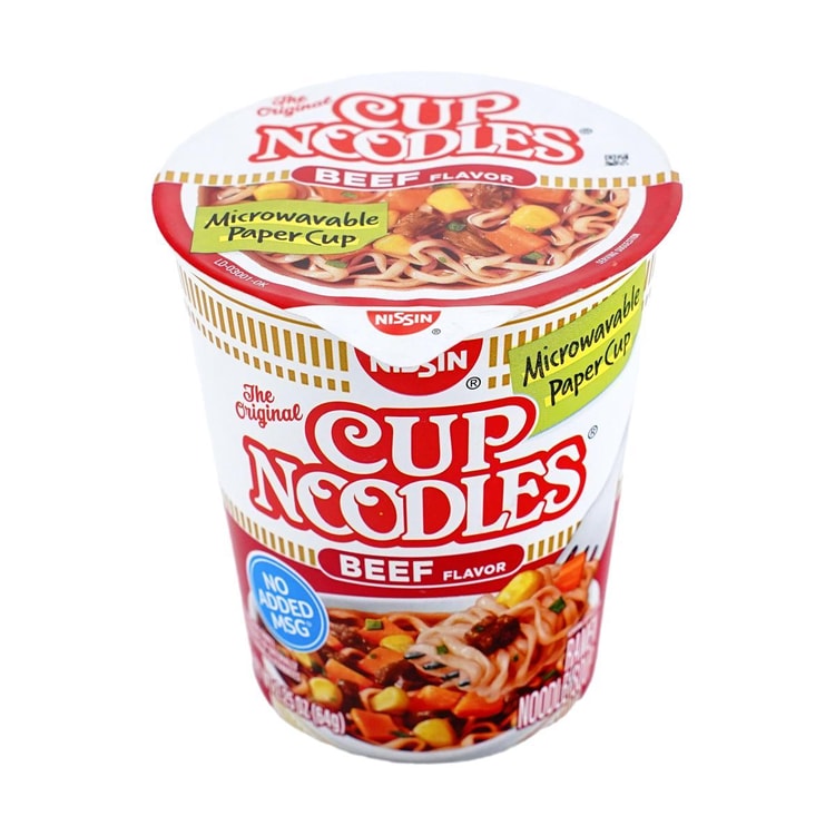 Nissin Cup Noodles Beef 2.25oz (64g) - Case of 12