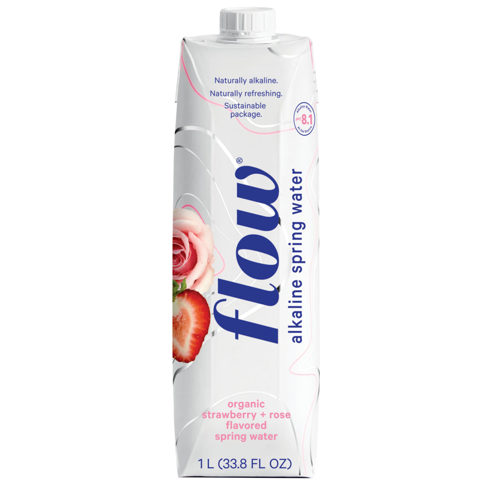 Flow Water Strawberry Rose 1L - 12ct