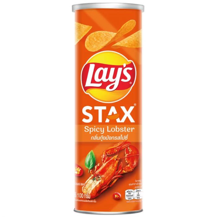 Lays Stax Spicy Lobster 100g - Vietnam - (Case of 16)