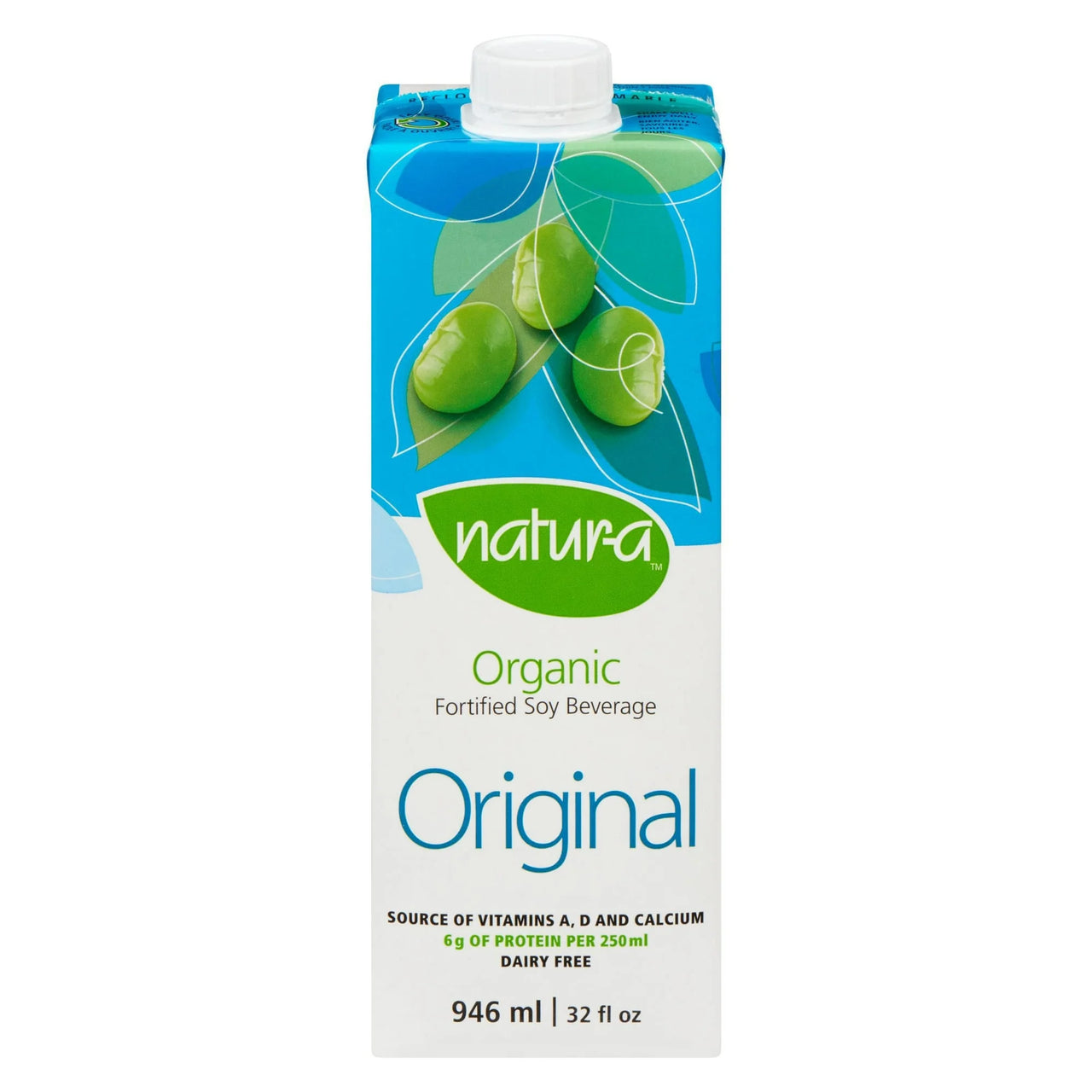 Natur-a Organic Fortified Soy Beverage Original 946ml - Case of 12