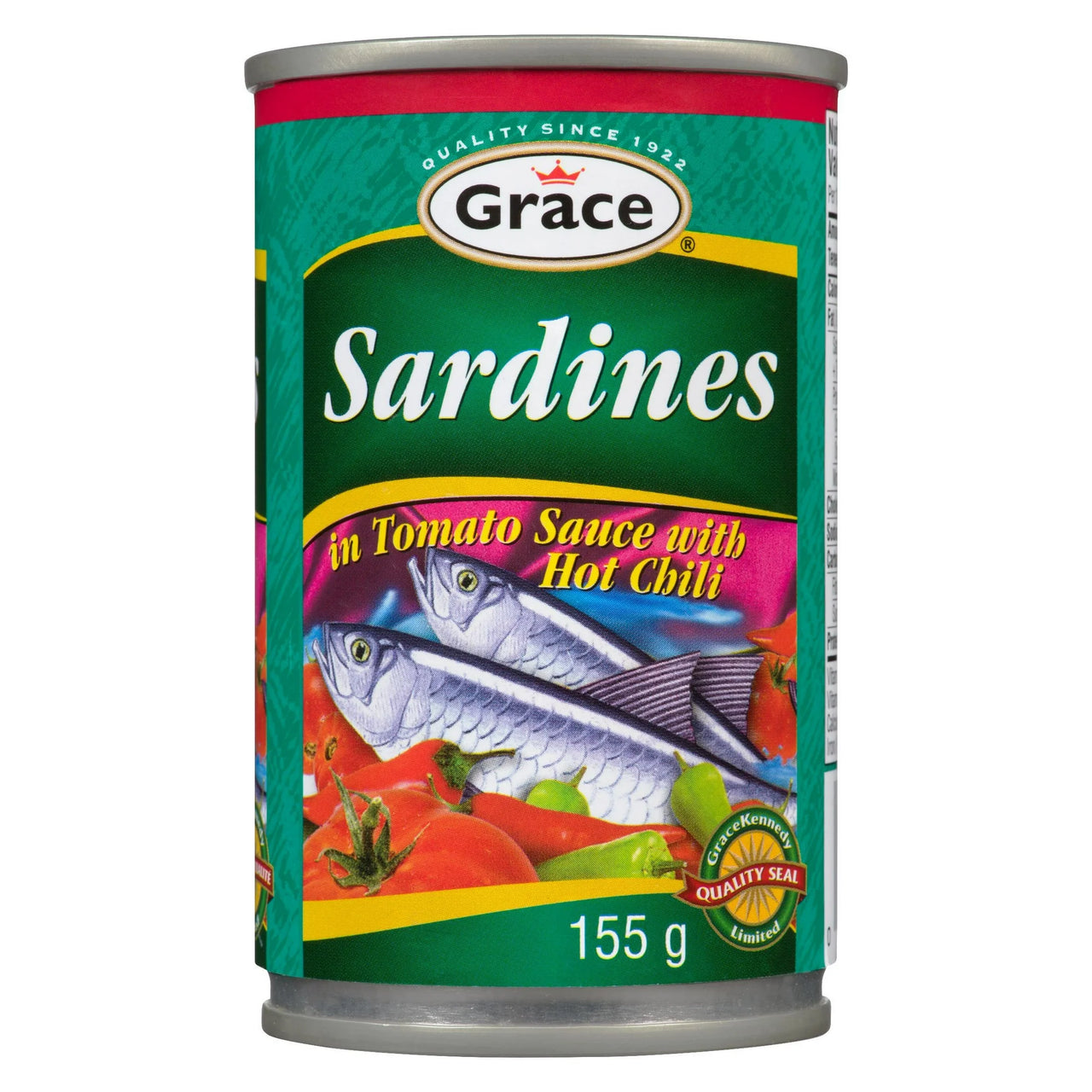 Grace Sardines in Tomato Sauce with Hot Chili 155g - Case of 12