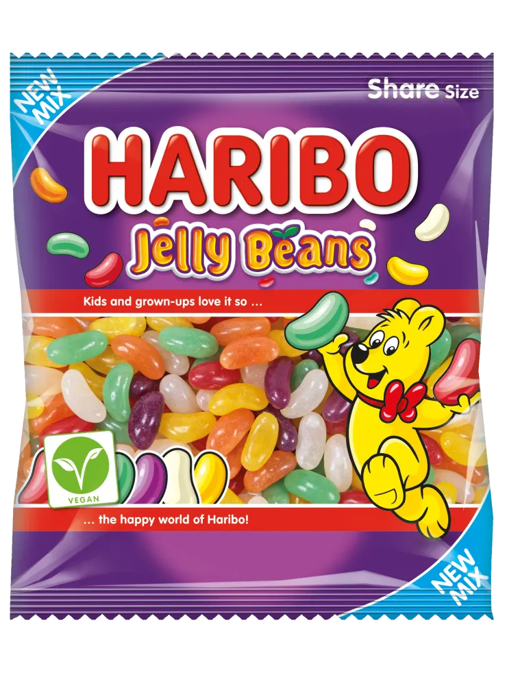 Haribo Jelly Beans 154g - Case of 12 (UK)