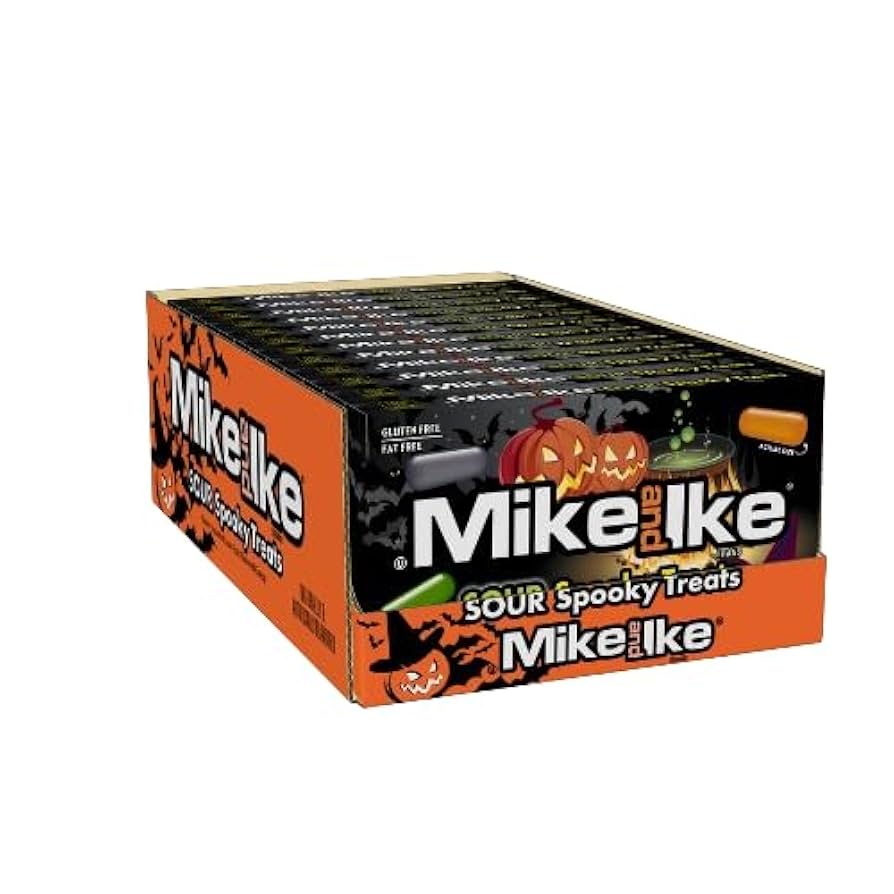 Mike & Ike Sour Spooky Treats Theater Box 120g - Case of 12
