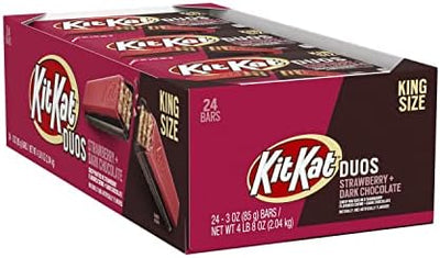 Kit Kat Duos Strawberry & Dark Chocolate King Size 85g - 24 Bars