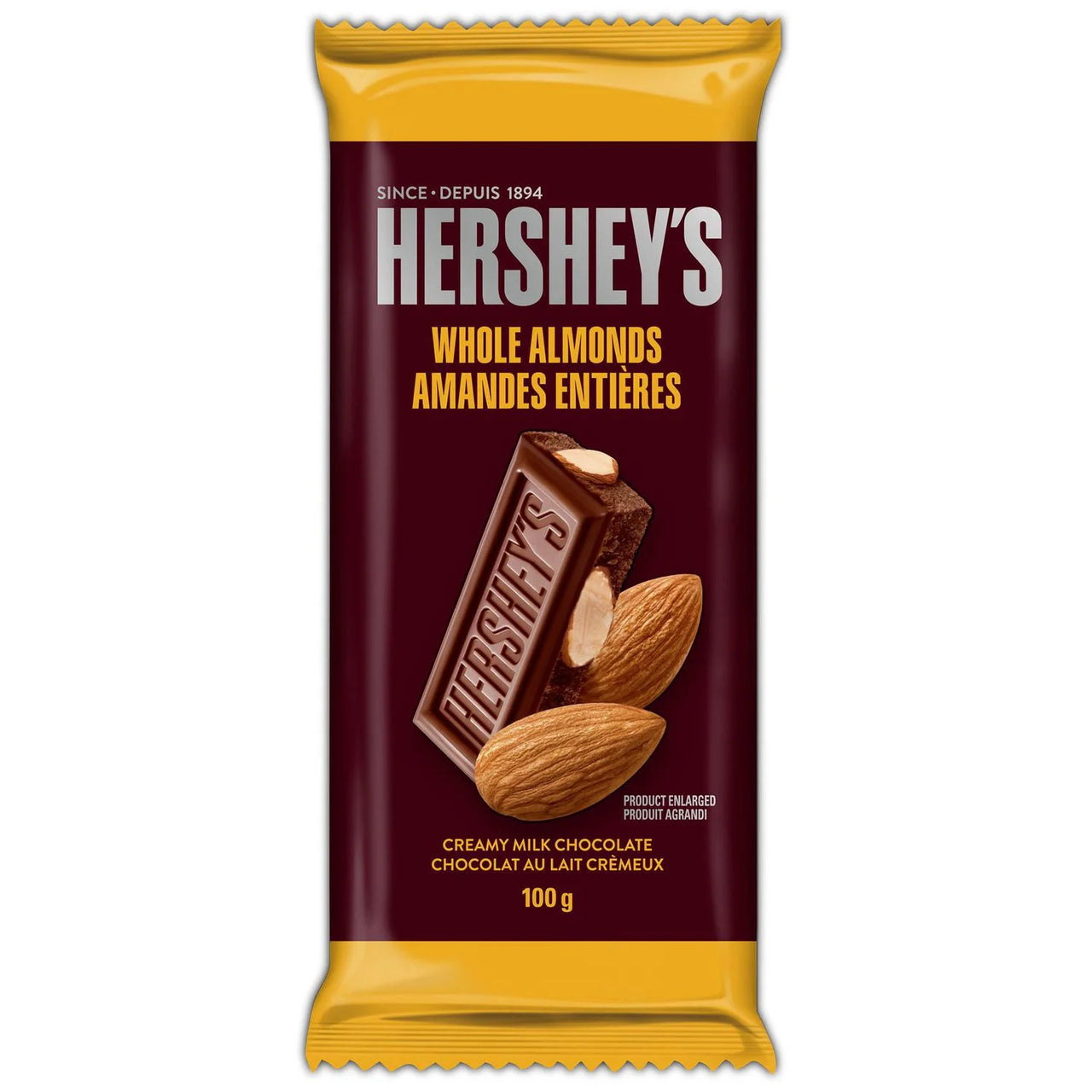 Hershey’s Whole Almonds Bar 100g - Case of 14