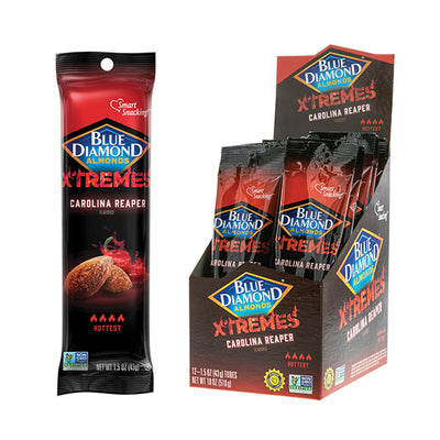 Blue Diamond Almonds Xtremes Carolina Reaper 43g - 12ct