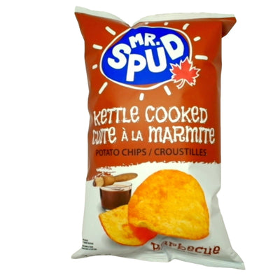 Mr. Spud Kettle Cooked Barbecue Chips 130g - Case of 16