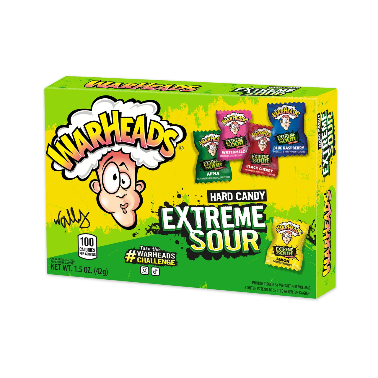 Warheads Extreme Sour Hard Candy Theater Box 1.5oz - Case of 12