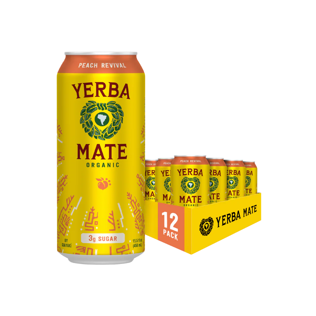 Yerba Mate Peach Revival 458ml - Case of 12