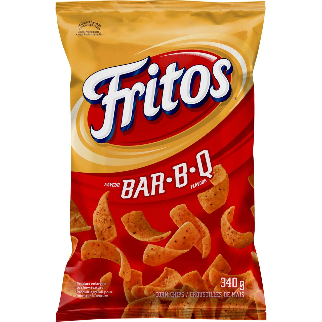 Fritos Bar-B-Q Corn Chips 340g - 12 Pack