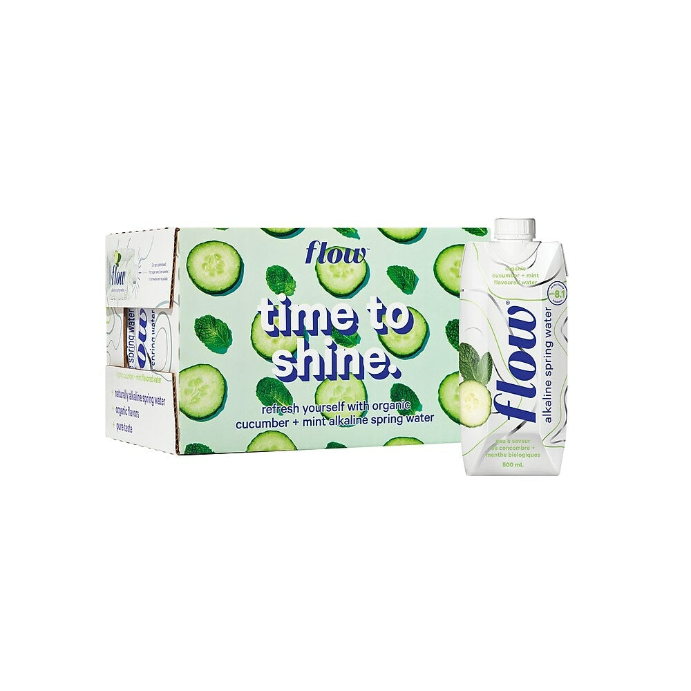 Flow Water Cucumber Mint 500ml - 12ct
