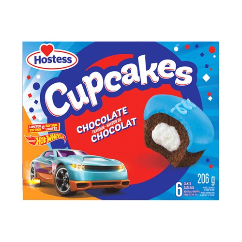 Hostess Chocolate Cupcakes Hot Wheels 206g - 6ct