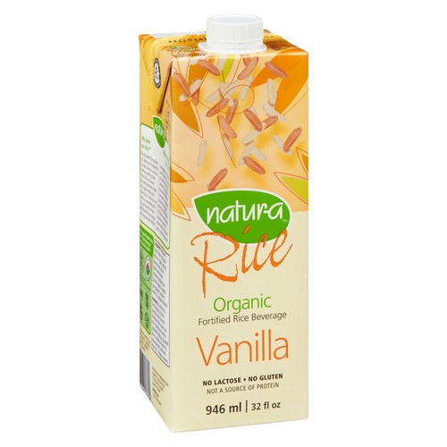 Natur-a Organic Fortified Rice Beverage Vanilla 946ml - Case of 12