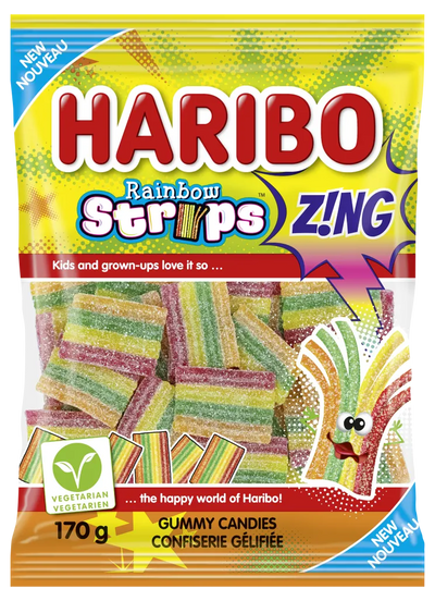 Haribo Rainbow Strips (Case of 12) - Canada (Product of Germany)