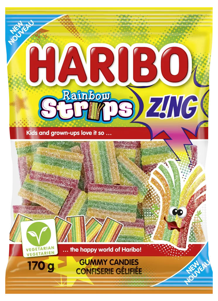 Haribo Rainbow Strips 175g (Case of 12) - Canada (Product of Germany)