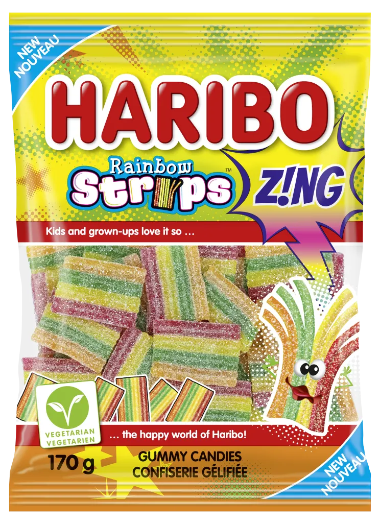 Haribo Rainbow Strips (Case of 12) - Canada (Product of Germany)