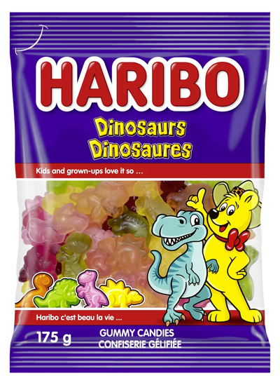 Haribo Dinosaurs (Case of 12) - Canada (Product of Germany)