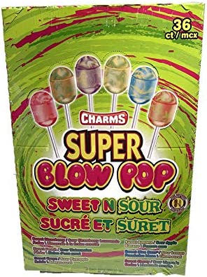 Charms Super Blow Pop Sweet N Sour - 36Ct