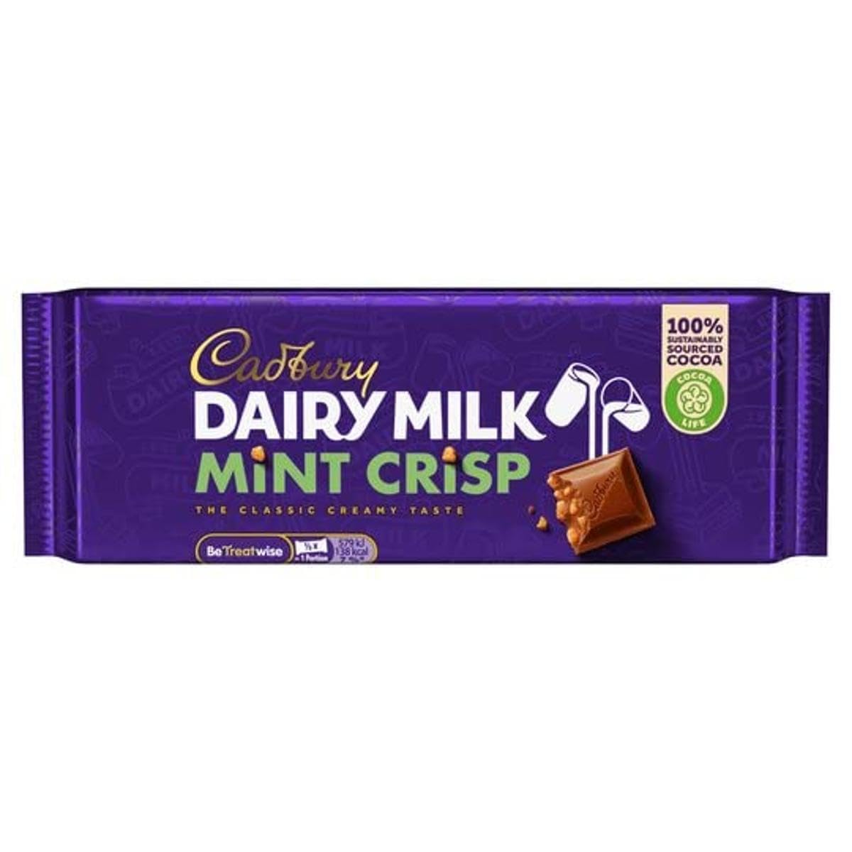 Cadbury Dairy Milk Mint Crisp 54g - Case of 48 (UK)