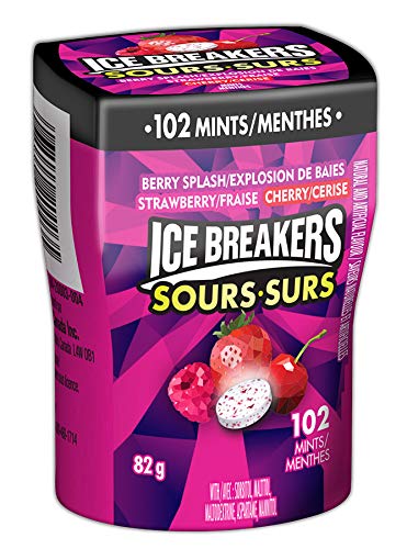 Ice Breakers Sours Berry Splash Strawberry Cherry - 4ct
