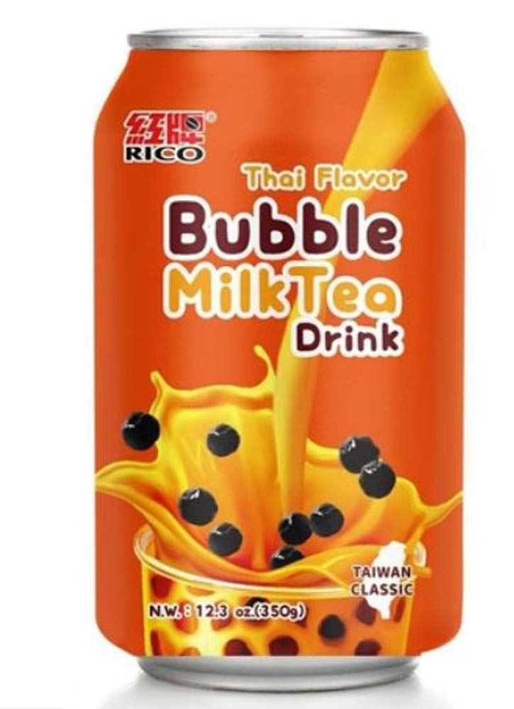 Rico Thai Flavor Bubble Milk Tea Drink 350g - Case of 24