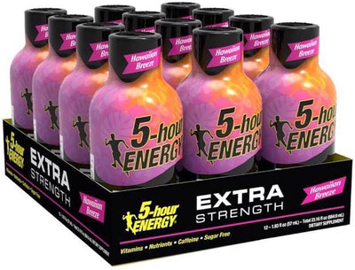 5 Hour Energy Drink Extra Strength Hawaiian Breeze 57ml (12 Pack)