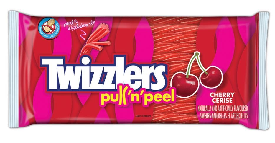 Twizzlers Pull 'N' Peel Cherry 224g - Case of 12