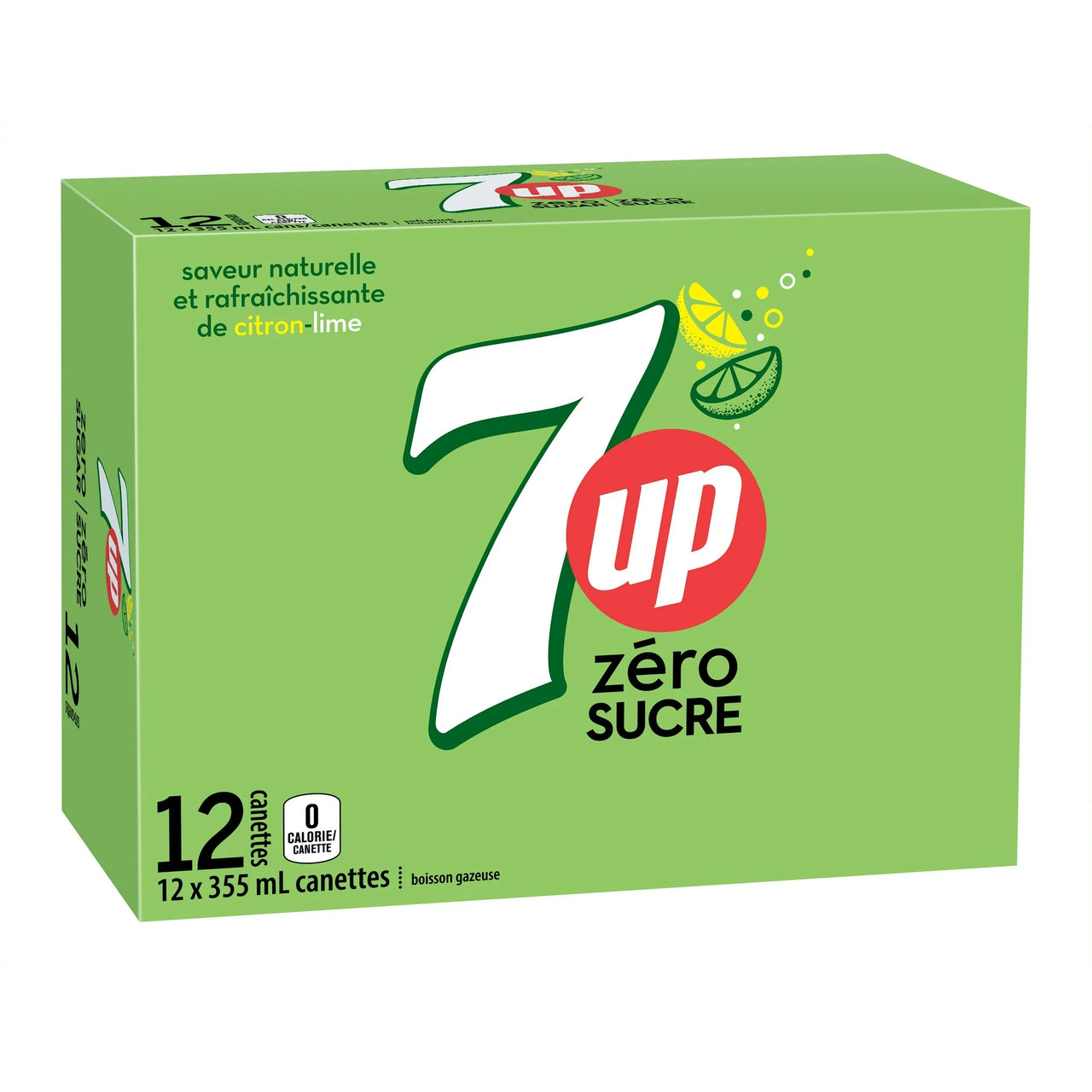 7up Zero Sugar 355ml - Case of 12