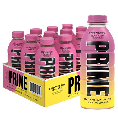 Prime Hydration Strawberry Banana - Case of 12