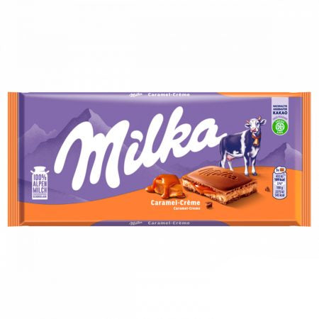 Milka Caramel Toffee Creme Bar 100g - Case of 22 (EU)