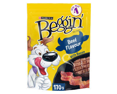 Beggin Strips Beef with Bacon Dog Food 170g - Case of 6
