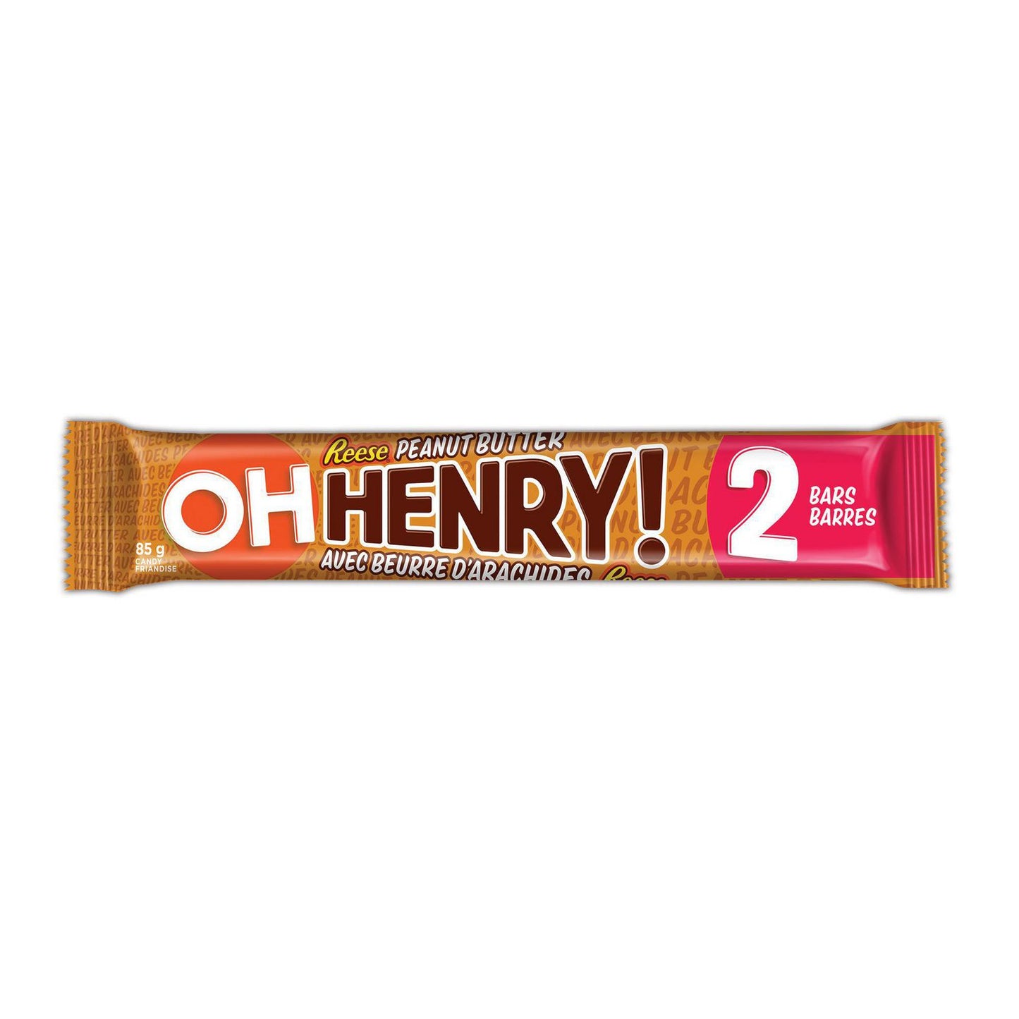 Oh Henry! Reese's Peanut Butter Bar 85g - Case of 24
