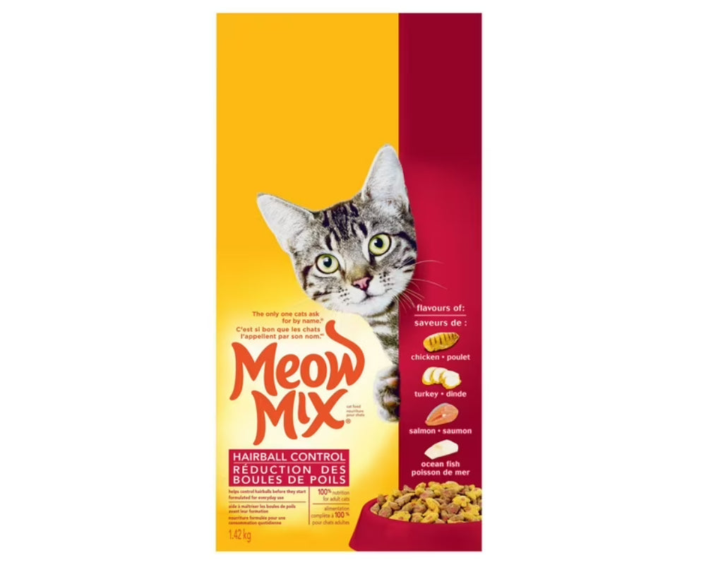 Meow Mix Hairball Control Cat Food 1.42kg