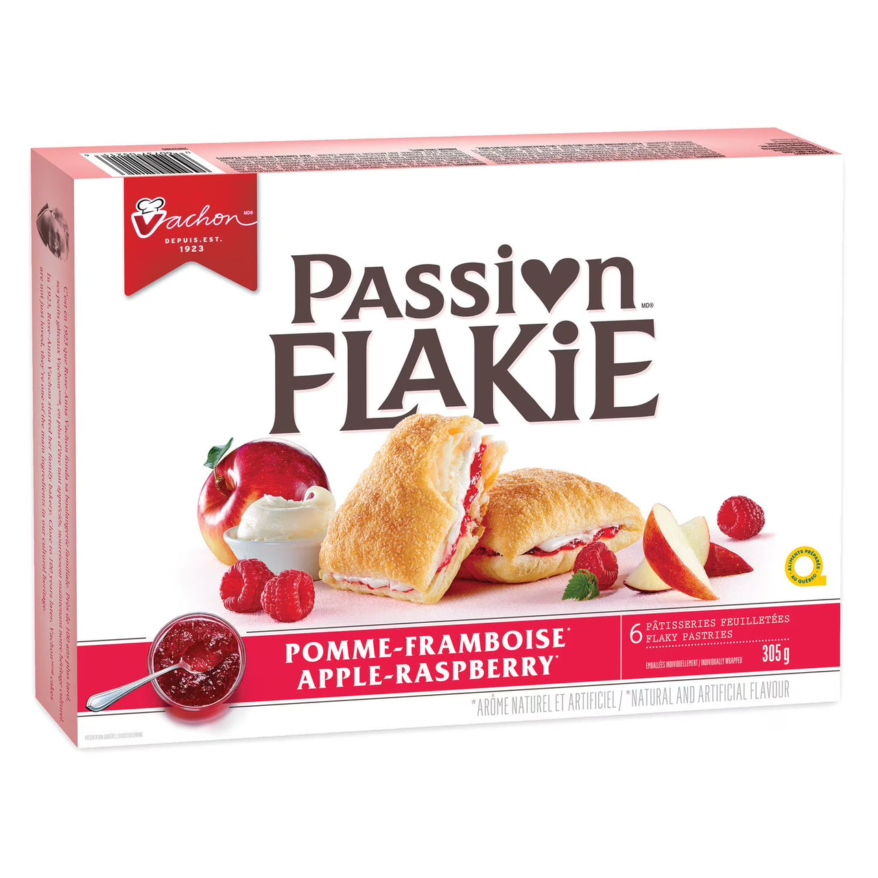 Vachon Passion Flakie Apple Raspberry 305g - 6ct