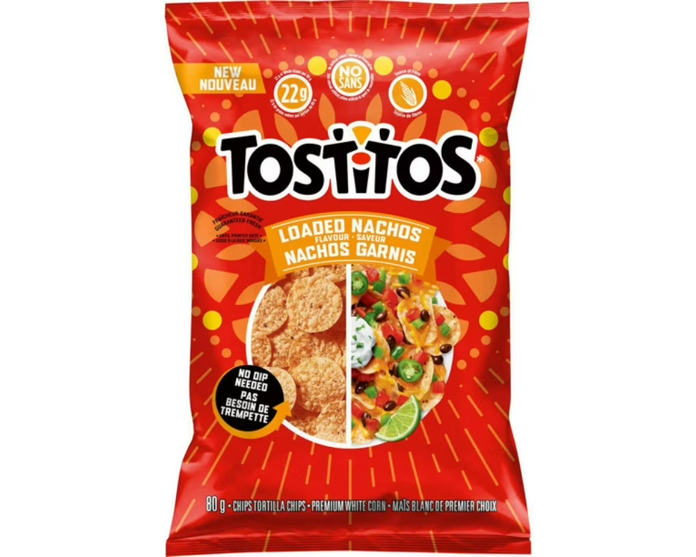 Tostitos Loaded Nachos Tortilla Chips 70g - 36 Count
