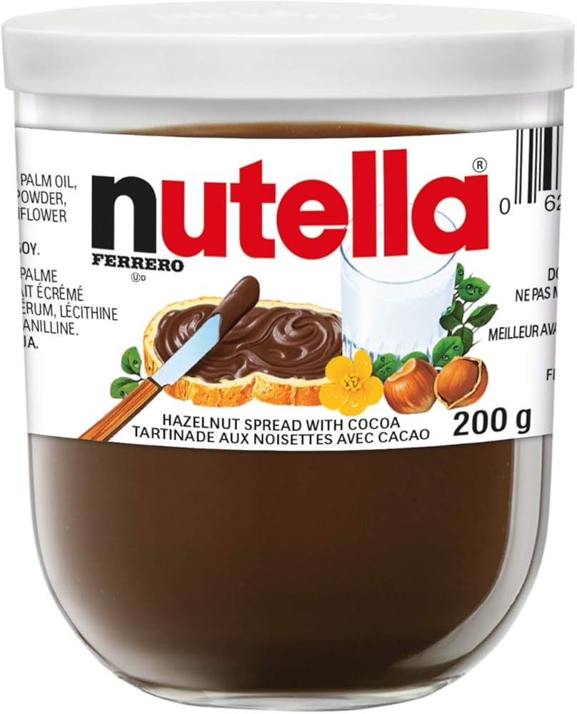 Nutella Hazelnut Spread with Cocoa 200g - Case of 15