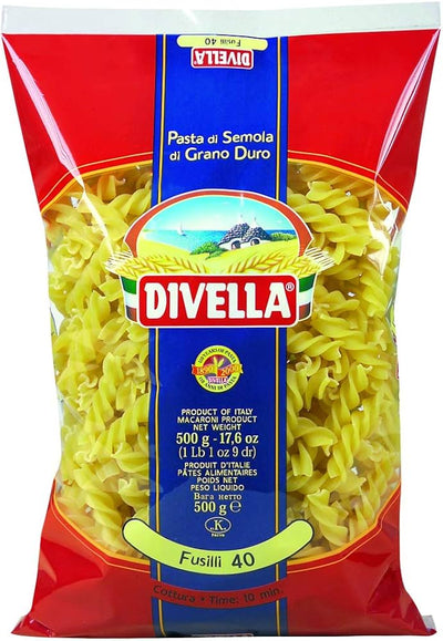 Divella Pasta Fusilli 500g - Case of 24 (Italy)