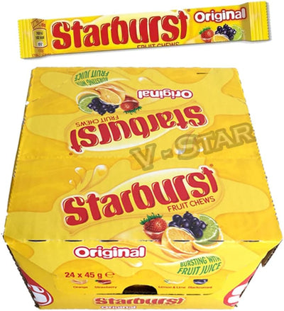 Starburst Original Fruit Chews 45g (Case of 24) -UK