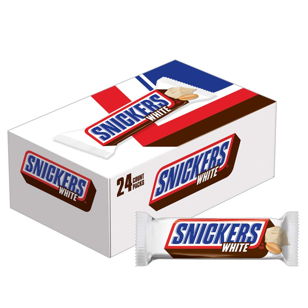 Snickers White Share Size Bar 80.5g - 24Ct