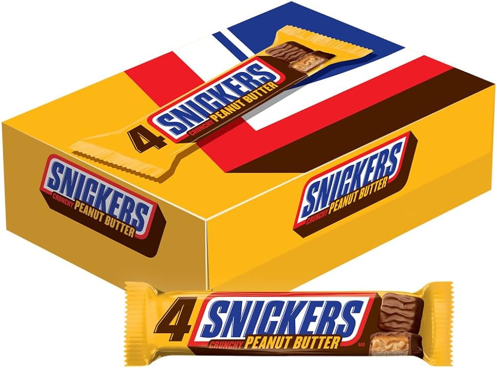 Snickers Crunchy Peanut Butter King Size 100.9g - 18ct