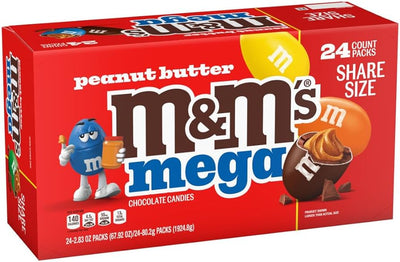 M&M's Mega Peanut Butter Share Size 80g - 24ct