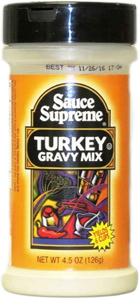 Sauce Supreme Turkey Gravy Mix 126g - Case of 12