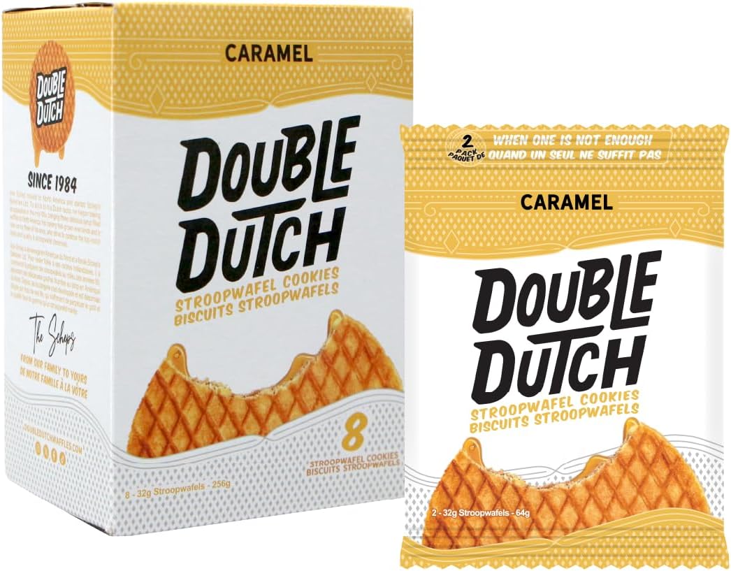 Double Dutch Caramel Stroopwafel Cookies 2pk 64g - 8ct