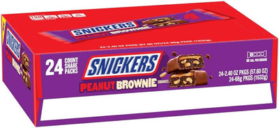 Snickers Peanut Brownie Bars 68g - 24Ct