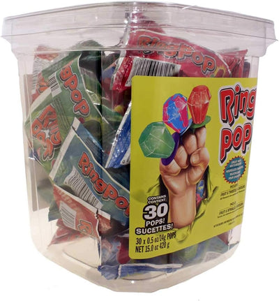 Ring Pop Fruit Twisted Candy - 30ct
