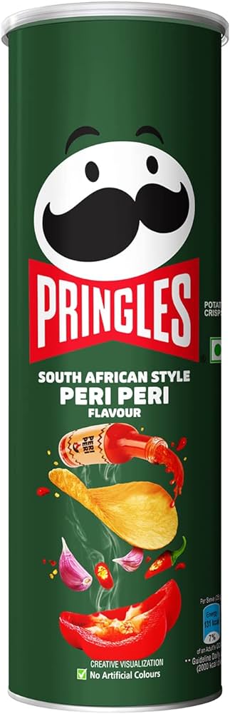 Pringles South African Style Peri Peri 107g (Case of 16) - India