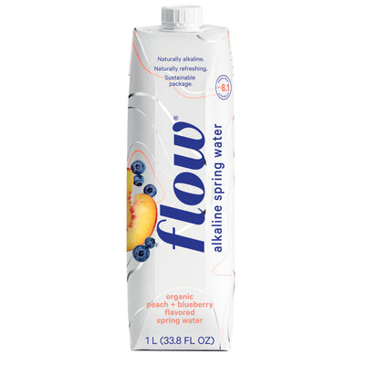 Flow Water Peach & Blueberry 1Lt - 12Ct