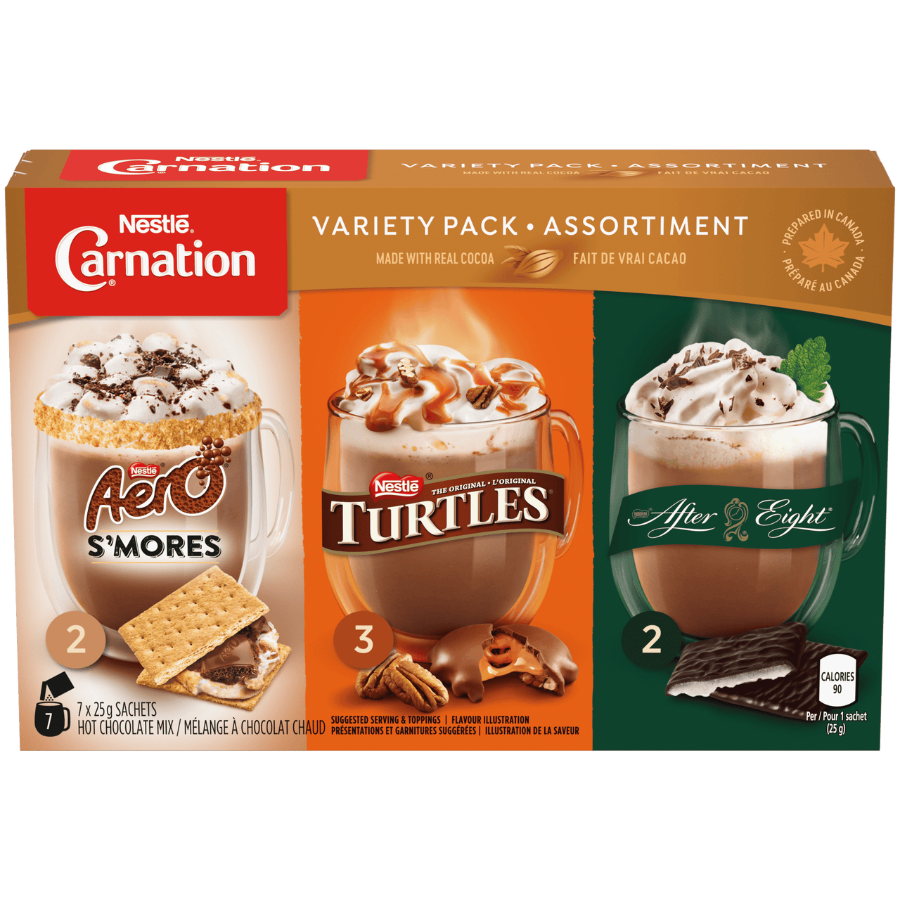 Carnation Variety Pack Hot Chocolate 25g - 7ct